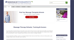 Desktop Screenshot of massagetherapists.org