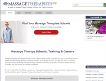 Tablet Screenshot of massagetherapists.org